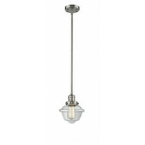 Innovations 1-LT Small Oxford 8" Mini Pendant - Brushed Satin Nickel - 201S-SN-G532
