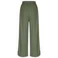 thumbnail image 3 of Gyexs Womens Casual Sweatpants Wide Leg Loose Loungewear Pants Baggy Cotton Joggers Womens Winter Clothes, Green, Size XXL, 3 of 4