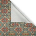 thumbnail image 5 of Ambesonne Turquoise Grommet Curtain, Indigenous, 50" x 96", Turquoise and Orange, 5 of 6