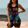 thumbnail image 5 of Sakmal Tankini Btahing Suits Women Full Coverage Plus Size Swimwear Hawaiian Floral Swimsuits for Women L, 5 of 6