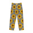 Balery Sunflowers print Men's Pajama Pants,Ultra Lightweight Pjs,Lounge