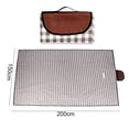 thumbnail image 6 of Tnobhg Extra Large Picnic Blanket Portable Foldable Picnic Mat with Handle Waterproof Sand Proof Oxford Cloth Mat Hiking Travel Beach Blanket Outdoor Camping Accessories, 6 of 8