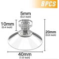 thumbnail image 2 of Dd-suction Cup 40mm, 8 Pcs Suction Cups M5 Threads Stainless Steel, Suction Cups, 2 of 5