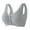 Gray Bra for Women, variant on Summer Thin Seamless Bra Middle-Aged Women Plus Size Front Closure Wireless Comfort Bras Full Support Sleep Bralette Gray XXXL