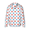 thumbnail image 3 of Easygdp Red Blue Polka Dots Lightweight Long Sleeve Sun Shirt Sports long-Sleeved Sun Protective Clothing, Quick Drying Breathable - Large, 3 of 9