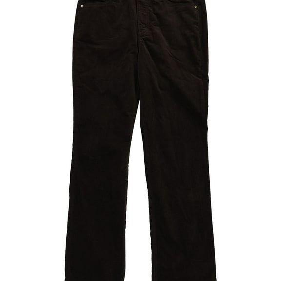 Sam Edelman Womens Mid Rise Penny Boot Casual Corduroy Pants, Brown, 30