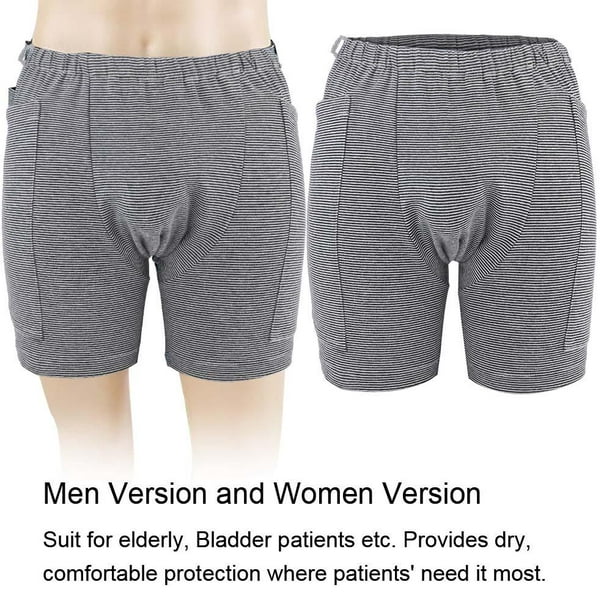 Rdeghly Men Women Incontinence Underwear Bladder Patient Urine Bag Pants  Double Pocket Design ,Urine Bag Pants, Urine Bag Underwear
