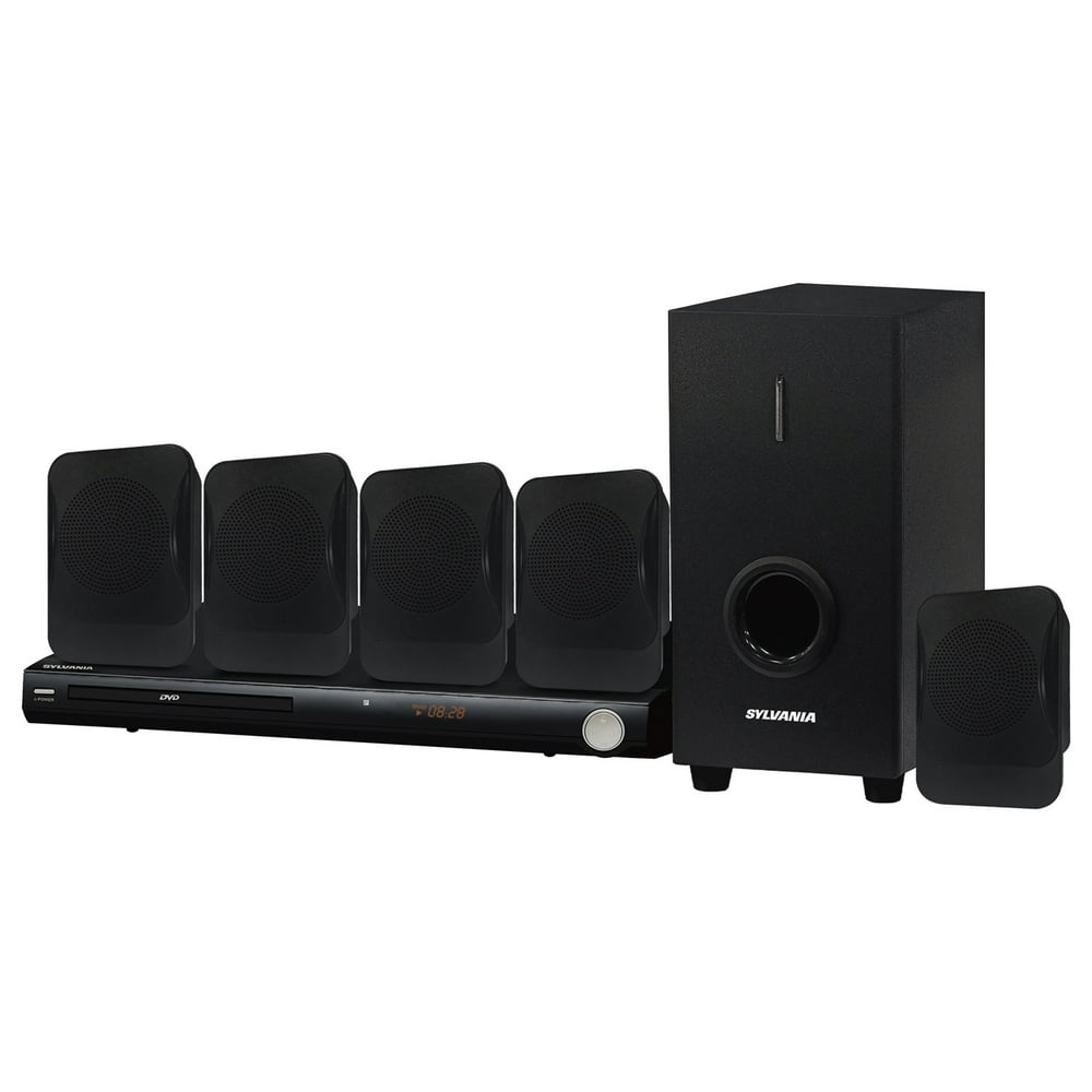 5.1 Channel Dvd Player Receiver Home Theater System SYLVANIA SDVD5089 5.1-Channel 450-Watt DVD Home Theater System with 5