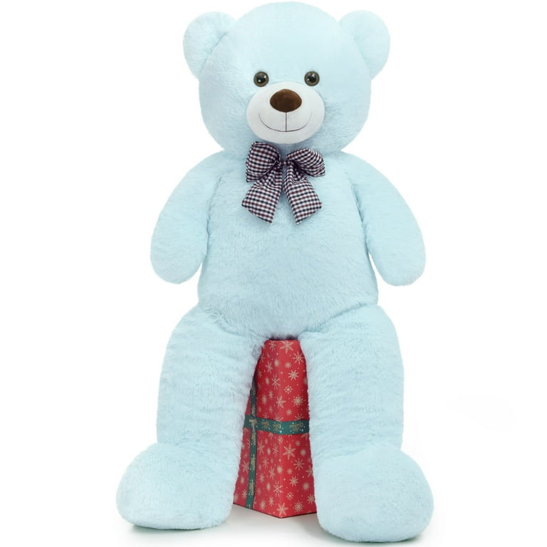 Giant Blue Plush Teddy Bear 47 Inch, Stuffed Animal Soft Toy Huge