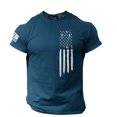 thumbnail image 1 of jsaierl T-shirts Graphiques 3D pour Hommes T-shirts à Manches Courtes avec Imprimé de la Fête de l'Indépendance T-shirts d'Été à Col Rond T-Shirt Décontracté Hauts de Gym pour Muscles, 1 of 5