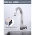 thumbnail image 5 of WOWOW Bar Sink Faucet, Bar Sink Faucet Single Hole, Stainless Steel Kitchen Bar Faucet with Single Handle for Kitchen Bathroom RV Restroom Sink, Brushed Nickel, 5 of 7