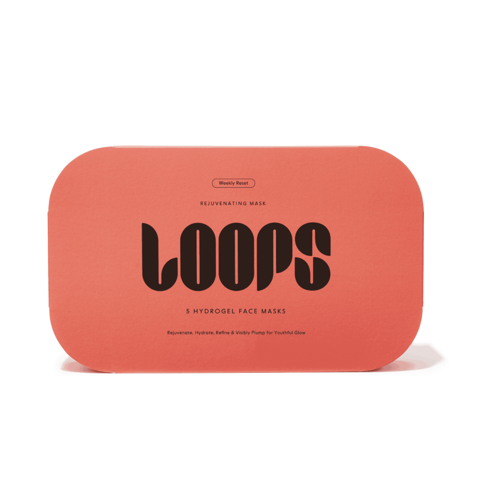 LOOPS Weekly Reset Rejuvenating Hydrogel Face Mask | Plumping & Pore Refining | 5 Pack