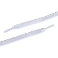 thumbnail image 3 of Cordones KURISET, planos, tejido fino, 2 pares, 76 cm, poliéster blanco, 3 of 4