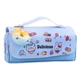 thumbnail image 2 of Kuymtek Estuche para Lápices Kawaii Estuche para Bolígrafos Papelería Escolar Coreana (azul Dona), 2 of 7