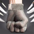 thumbnail image 5 of Guantes Anticorte de de Acero Inoxidable con Hebilla Ajustable en la Muñeca, Guantes de Carnicero Multiusos, Modelo M., 5 of 5