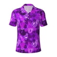 thumbnail image 2 of Daiia Berry Raspberry Pattern Men’s Polo Shirts,Solid Deck Shirt,Classic Fit, Breathable Cotton Polo for Casual and Sport Wear-4X-Large, 2 of 7