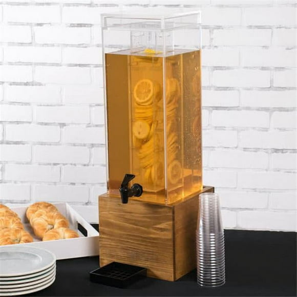 Cal Mil 1527-3INF-99 Madera 3 gal Infusion Beverage Dispenser - Brown & Clear