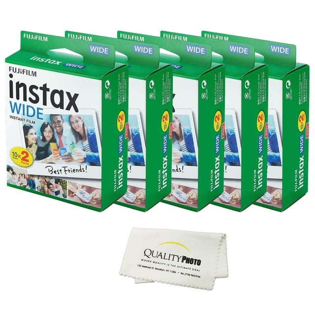 Paquete de películas Fujifilm instax Wide, paquete de 10 (100 exposiciones)