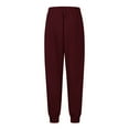 thumbnail image 6 of BRDFRL Women's Sexy Lounge Stretch Casual Jogger Drawstring Sweatpants with Pockets Watermelon Red 5XL, 6 of 7