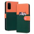 thumbnail image 1 of Compatible avec Samsung Galaxy S20 5G Étui Portefeuille Motif Animaux Mignons avec Fentes pour Cartes et Rabat, 1 of 5