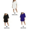 thumbnail image 2 of Sonducket Vestido informal para mujer, traje de baño, manga acampanada, corte en A, escote en V profundo, ropa de playa, de Color sólido Vestidos Blanco SG, 2 of 6