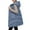 Blue, variant on IMENGL Fall winter hooded zipper pocket loose sleeveless thickened coat vest, Black XL, Size M-3XL