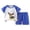 Blue, variant on Clothes for Toddler Baby Girls 3 6 12 18 24 Months 2T 3T 4T 5T Boys Summer Outfits Short Sleeve Embroidery Baseball T-shirt & Plaid Shorts Set Pjs for Kids Blue,9-18 Months
