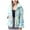 Green, variant on Fesfesfes Women Flannel Coat Long Sleeve Tie-Dye Pocket Zipper Lapel Sweatshirt Plush Fleece Jacket On Sale
