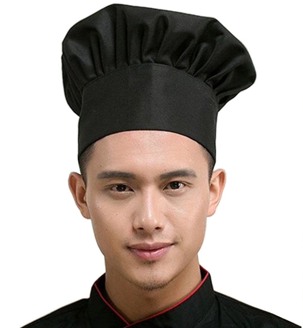 Hyzrz Chef Hat Adult Adjustable Elastic Baker Kitchen Cooking Chef Cap