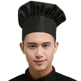 thumbnail image 5 of Gorro de Chef, juego de 2 unidades, ajustable, para adultos, panadero, cocina, gorro de Chef, cocina, restaurante, cantimplora, gorro de Chef, 5 of 5