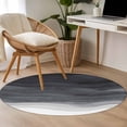 thumbnail image 5 of Round Area Rug 3ft,Black Grey White Gradient Stripes Washable Carpet Non-Slip Runner Accent Rugs Indoor Floor Mat for Bedroom Living Room Decor,Modern Ocean Water Wave, 5 of 9