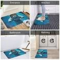 thumbnail image 5 of Cute Cat Astronaut Diving Rugs Washable Cover Floor Rug Carpets Home Decorations for Bathroom Kitchen Bedroom Indoor 31.5x20 inch, 5 of 6