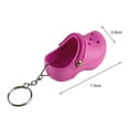 thumbnail image 6 of rygai Mini Keychain Wear-resistant High Simulation Shoe Shape Three-dimensional No Odor Decorate Colorfast Mini Slipper Shoes Keychain Backpack Gift,Red, 6 of 8
