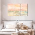 thumbnail image 2 of Elephant Stock Blush Seascape Wall Art - Horizontal Multi Panel Canvas - Living Room Wall Decor - Abstract Multi Panel - Pink And Orange Decor By Cynthia Coulter - 45" x 28", 2 of 8
