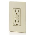 thumbnail image 2 of Leviton 116-AGTR1-T 125V 15/20 AMP Light Almond SmartlockPro® Dual Function AFCI & GFCI Receptacle, 2 of 4