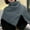Gray, variant on Cxenplz Womens Turtleneck Poncho Cloak Short Style Asymmetric Knitted Solid Color Slit Wrap Shawl Scarf