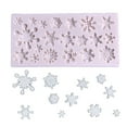 thumbnail image 3 of AOOOWER Snowflake Shapes Chocolate Moulds Silicone Material Moulds Making Candy Soap Cupcake Toppers Perfect Gifts for Childrens, 3 of 7
