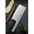 thumbnail image 3 of Meat Cleaver 7 inch Butcher Knife - Stainless Steel Chinese Chef for Restaurants and Home, 3 of 4