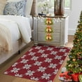 thumbnail image 4 of Christmas Indoor Doormat, Durable Xmas Welcome Mat 2'x3' Non Slip Entrance Rug with Rubber Backing, Machine Washable Winter Holiday Entryway Front Large Floor mat Red Small Carpet, 4 of 9