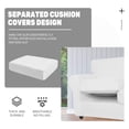 thumbnail image 7 of JIATER 4-Piece Sofa Cover Stretch Couch Cover Velvet Sofa Slipcover Furniture Protector with 3 Cushion Covers,Sofa White, 7 of 7