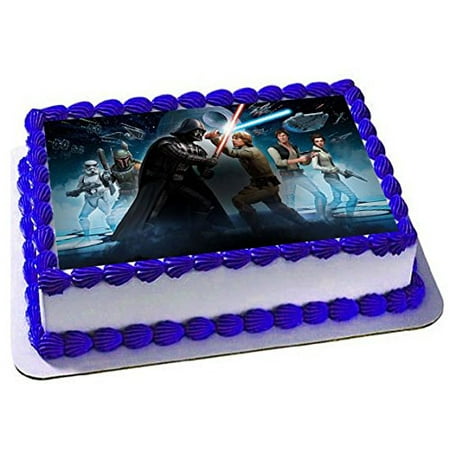 Star Wars Darth Vader Luke Skywalker Han Solo Edible Cake Topper