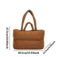 thumbnail image 3 of gcong Elegant Minimalist Solid Color Crossbody Shoulder Bag with Soft Cottonlike Texture for Daily Commute and Travel Use, 3 of 5