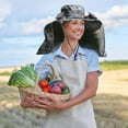 thumbnail image 6 of Wide Brim Solar Fan Hat, Fishing Hat with 2 Solar Fan, Fan Hat with Rechargeable Battery, ,UPF52+ Sun Hat with Neck Flap,Outdoor Sun Hats, Fishing & Beach Hat,Hiking, 6 of 7