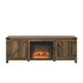 thumbnail image 5 of Walker Edison Farmhouse Fireplace TV Stand for TVs up to 80”, Reclaimed Barnwood, 5 of 11