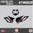 thumbnail image 3 of Kalair GFX Graphics Kit for Ktm SX85 SX105 (2015-2017) Fatality Series, 3 of 5