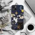 thumbnail image 6 of Whimsical Cat Phone Case, Cats Doing Silly Things with Stars and Moons, Artistic Protective Case for iPhone 17 16 15 14 13 12 11, 6 of 6