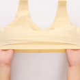 thumbnail image 3 of Arlun Front Buckle Bras For Older Womens Comfortable Convenient Lifting Supportive Full Coverage Bralettes Nopadding Soft Lightweight Jacquard Vest Type Bras Beige XL, 3 of 8