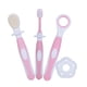 thumbnail image 1 of EeaseMX Cepillo de dientes para niños con cerdas ultrafinas, kit de higiene bucal para bebés (rosa), 1 of 7