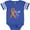 Football Blue and White, variant on Inktastic Faith over Fear Leukemia Awareness with Orange Ribbon Boys or Girls Baby Bodysuit
