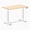 Maple / White, variant on Desky Dual Mini Hardwood Sit Stand Desk - White Ash / 40 X 24 Inches / White